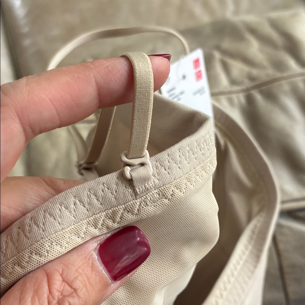 Uniqlo Tan Spaghetti Strap Bra Top(2) - Picture 4 of 7